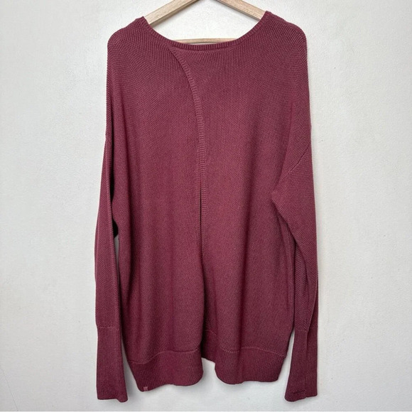 Lululemon Womens 16 Cashlu Crossover Back Sweater Smoky Red - Picture 14 of 14